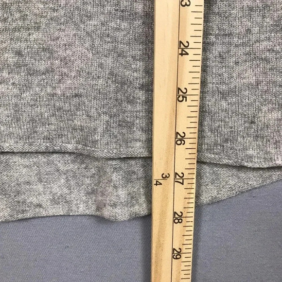 Vince WOOL CASHMERE Sweater Womens Size Medium Colorblock Gray Beige Bateau Neck - Picture 8 of 11